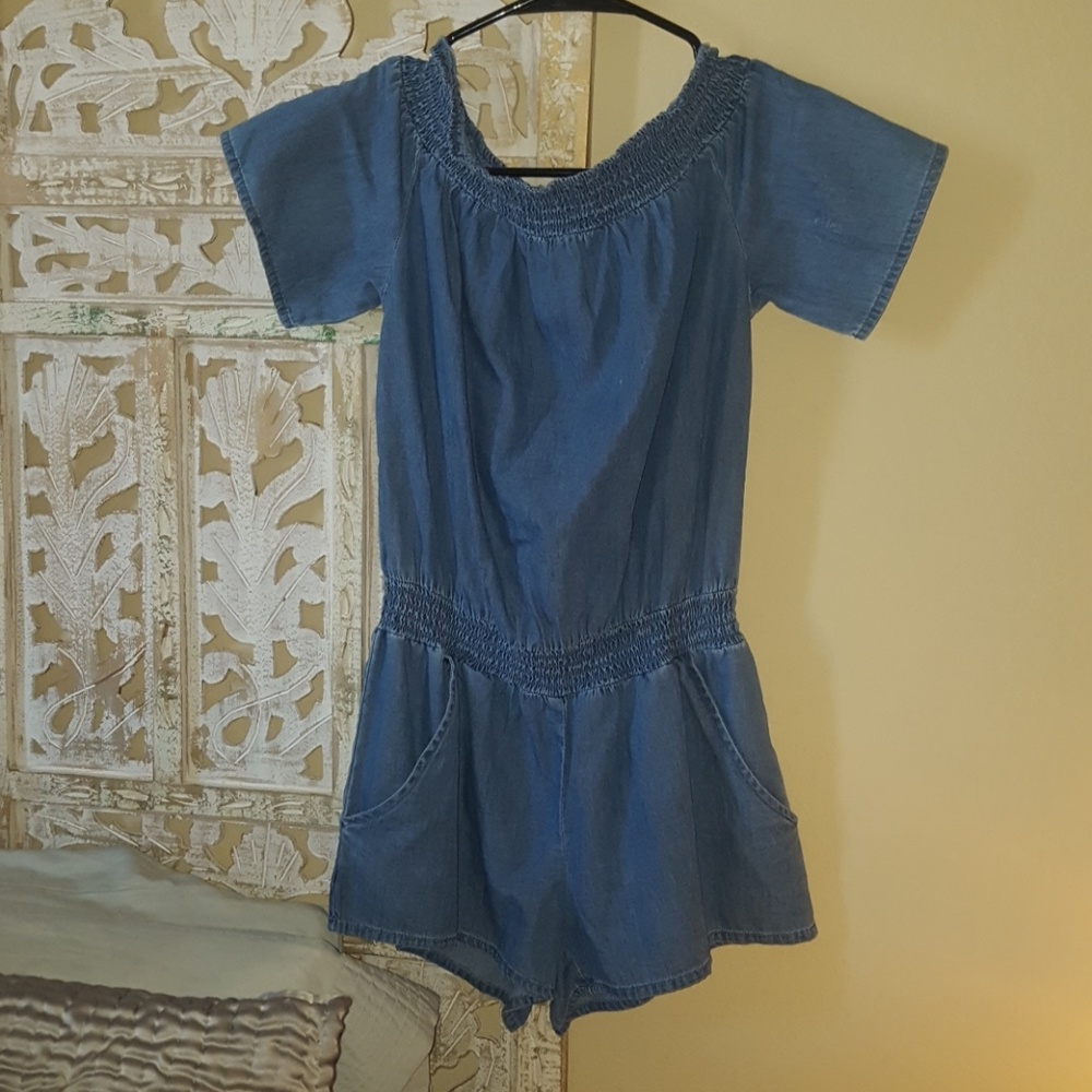 Denim romper